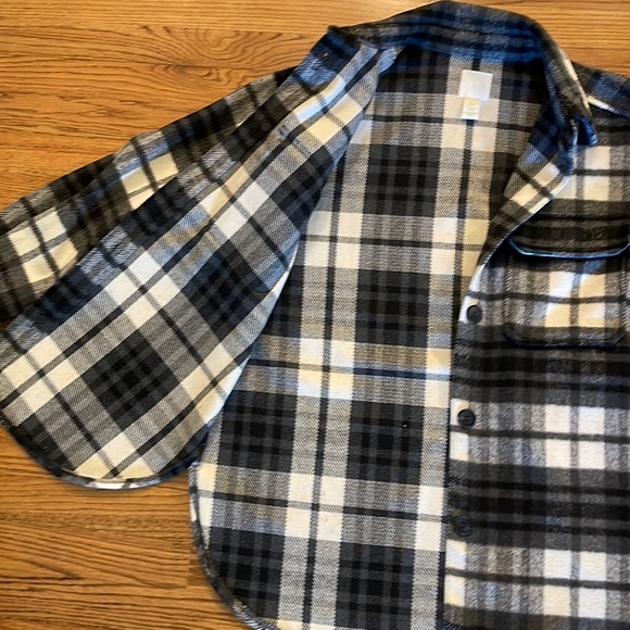 H&M Oversized Womens Shacket - Shirr Jacket - White Black Grey - Small - Picture 5 of 7